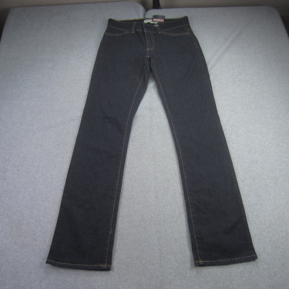 GAP Jeans Womens 2 Blue Dark Wash‎ Hip Hugger Stretch Straight Leg Denim USA
